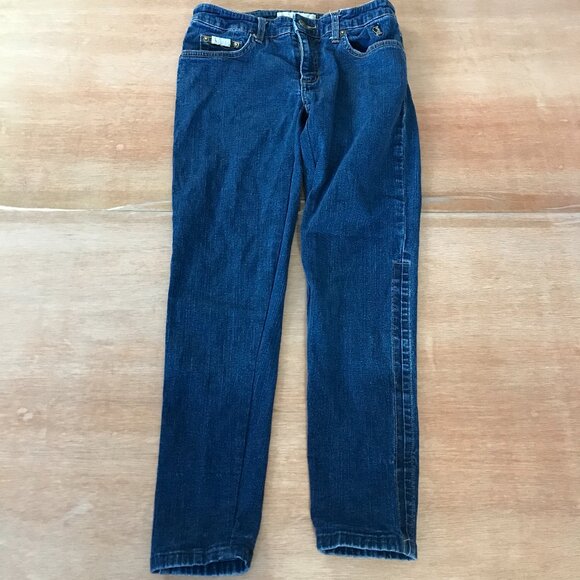 Vintage Baby Phat Bootcut Jeans Women Size 5 Blue Mid Rise Dark Wash Preppy - Picture 1 of 14